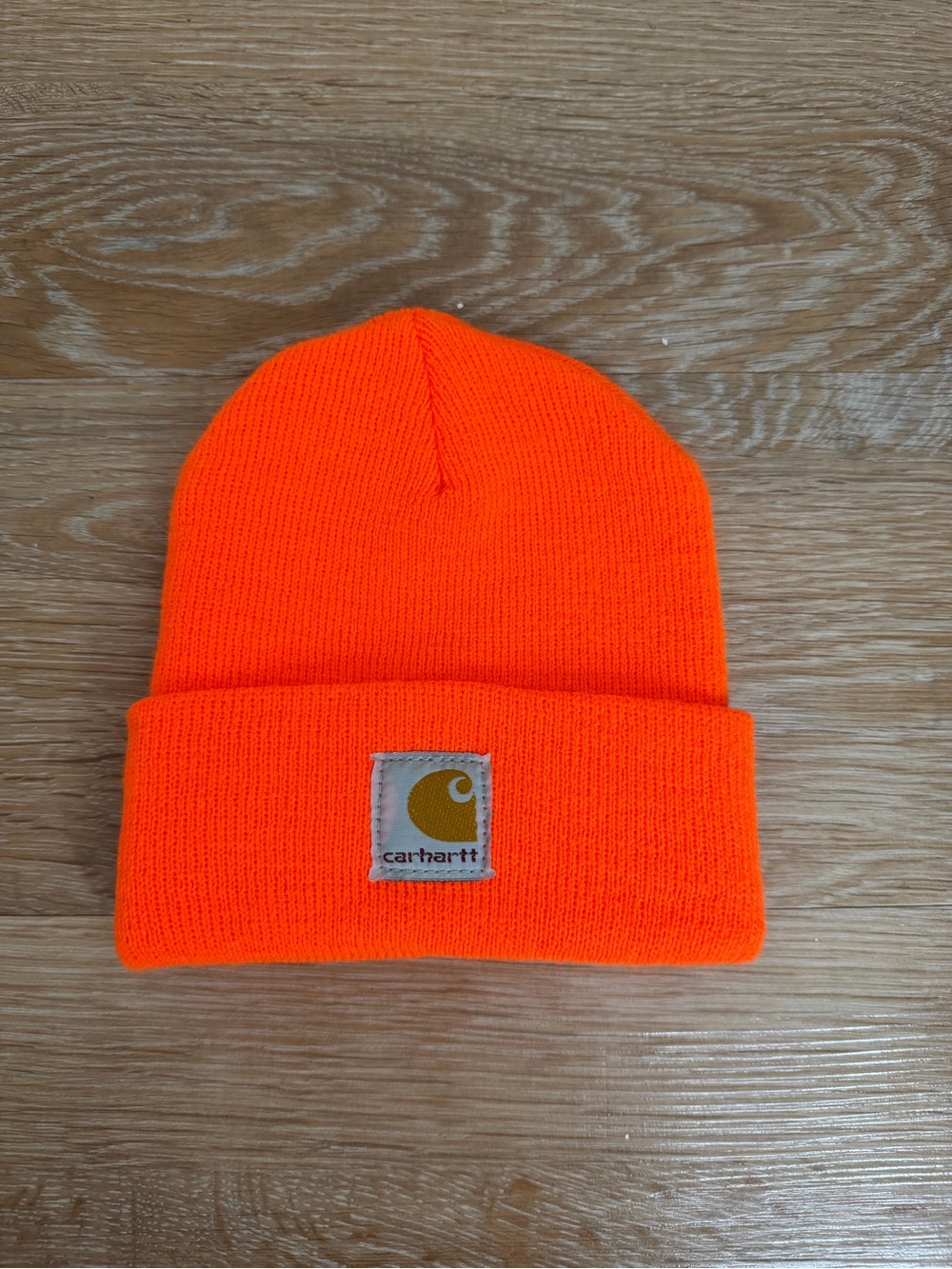 Carhartt Infant/Toddler Neon Orange Knit Cuffed Beanie